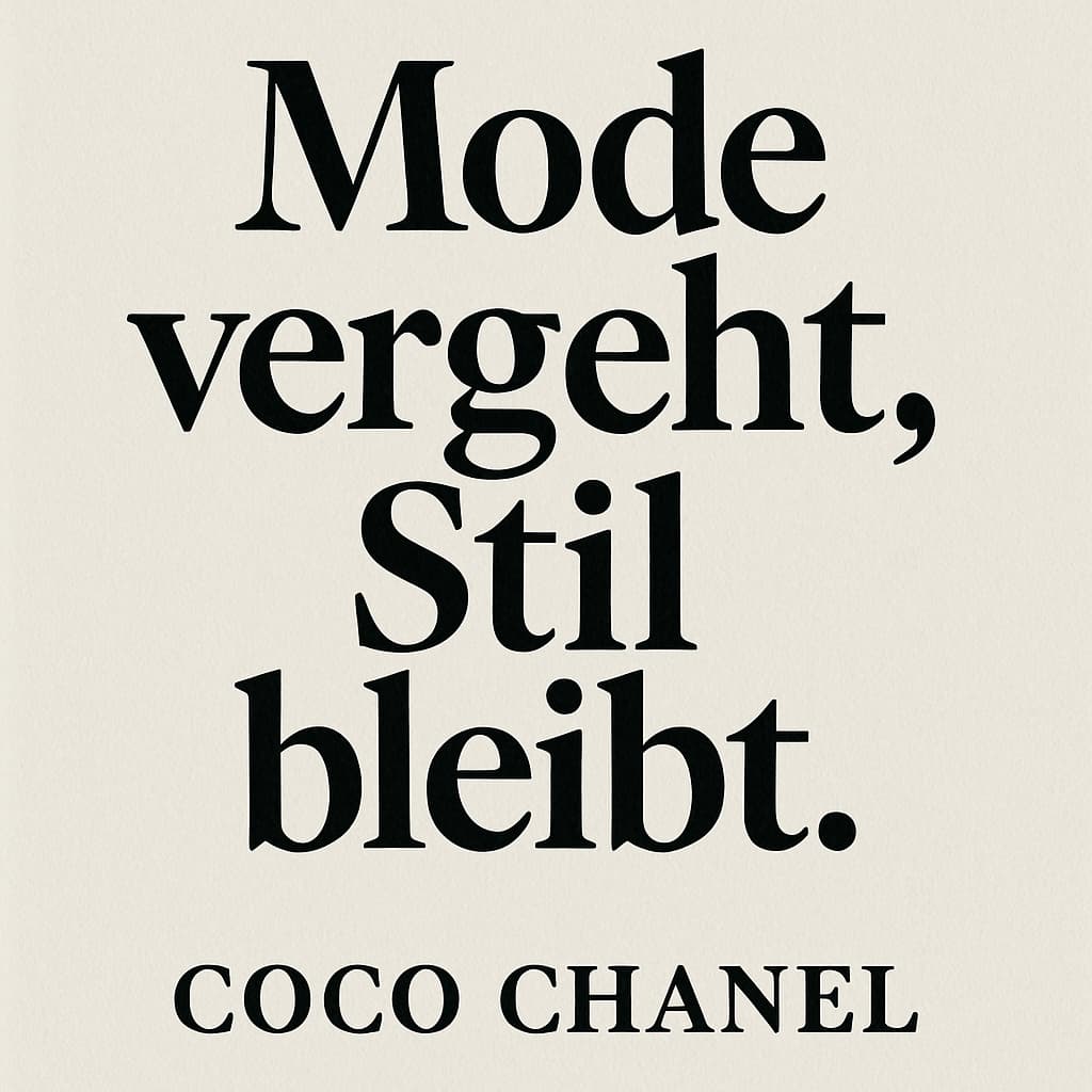 Modische Zitate: Die 25+ besten Sprüche für Stil & Selbstbewusstsein