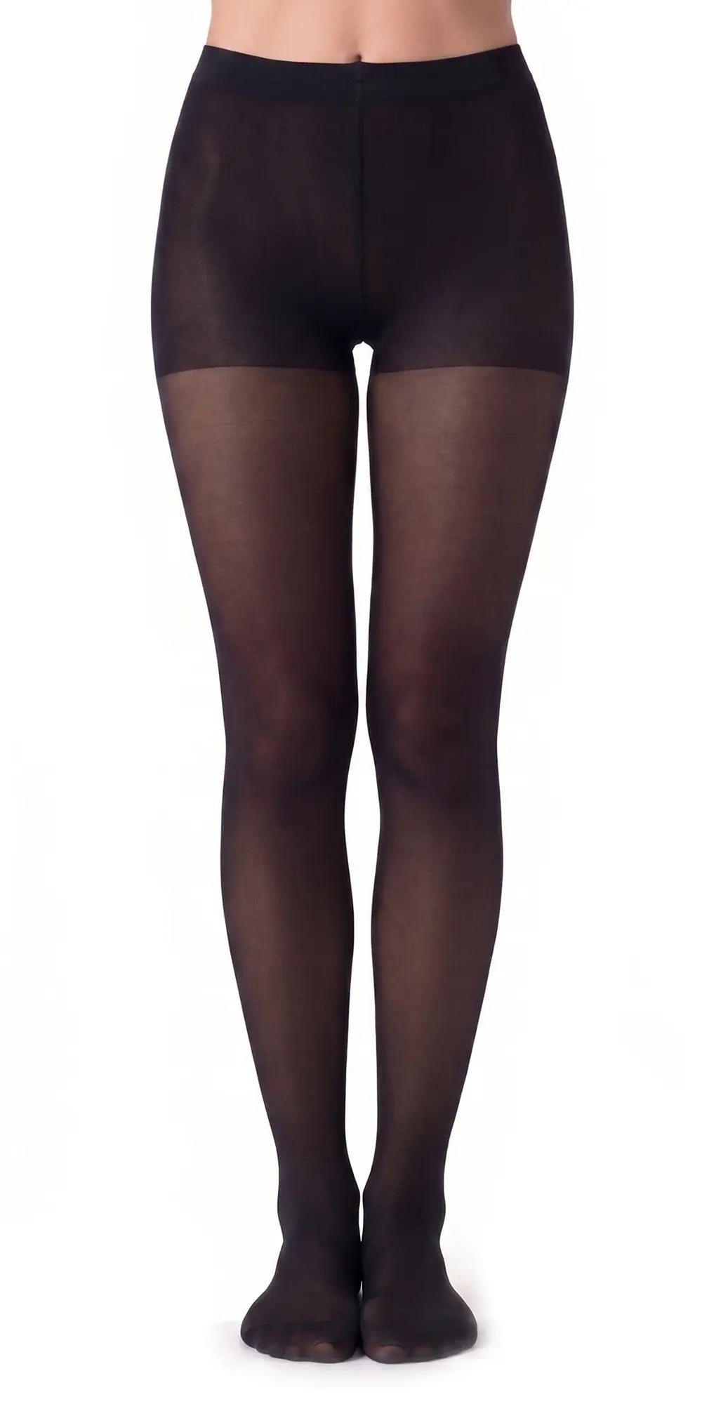 Glamory Vital 40 Übergrößen Stützstrumpfhose - black Frontansicht