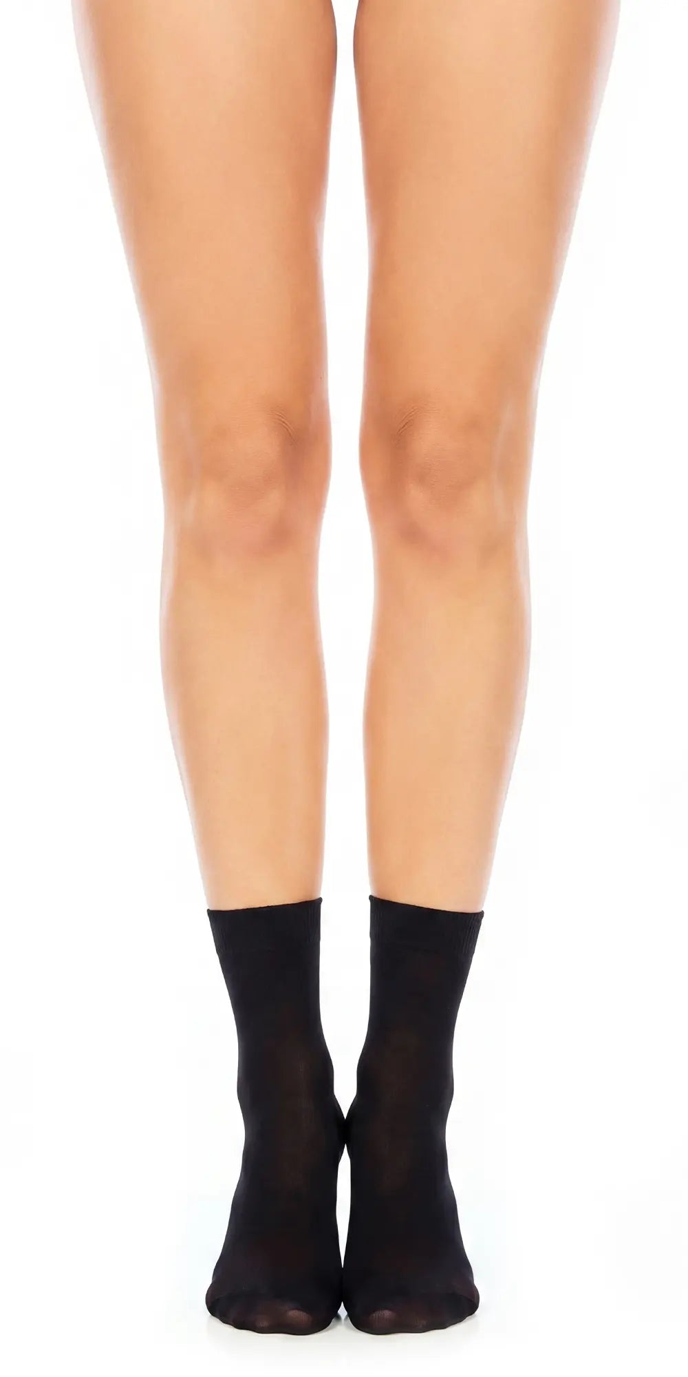 Glamory Soft Micro 40 Übergrößen Microfaser-Söckchen - black Frontansicht