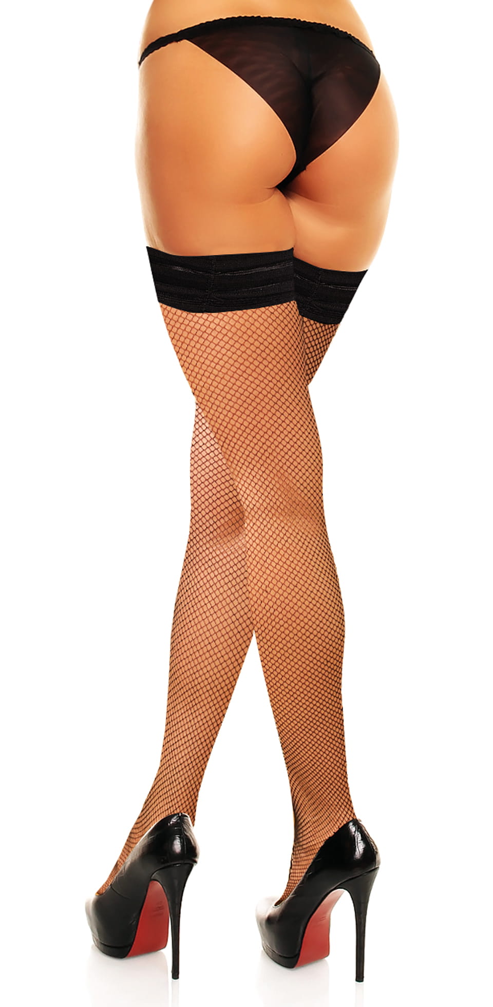 Glamory Mesh Fine halterlose Netzstrümpfe