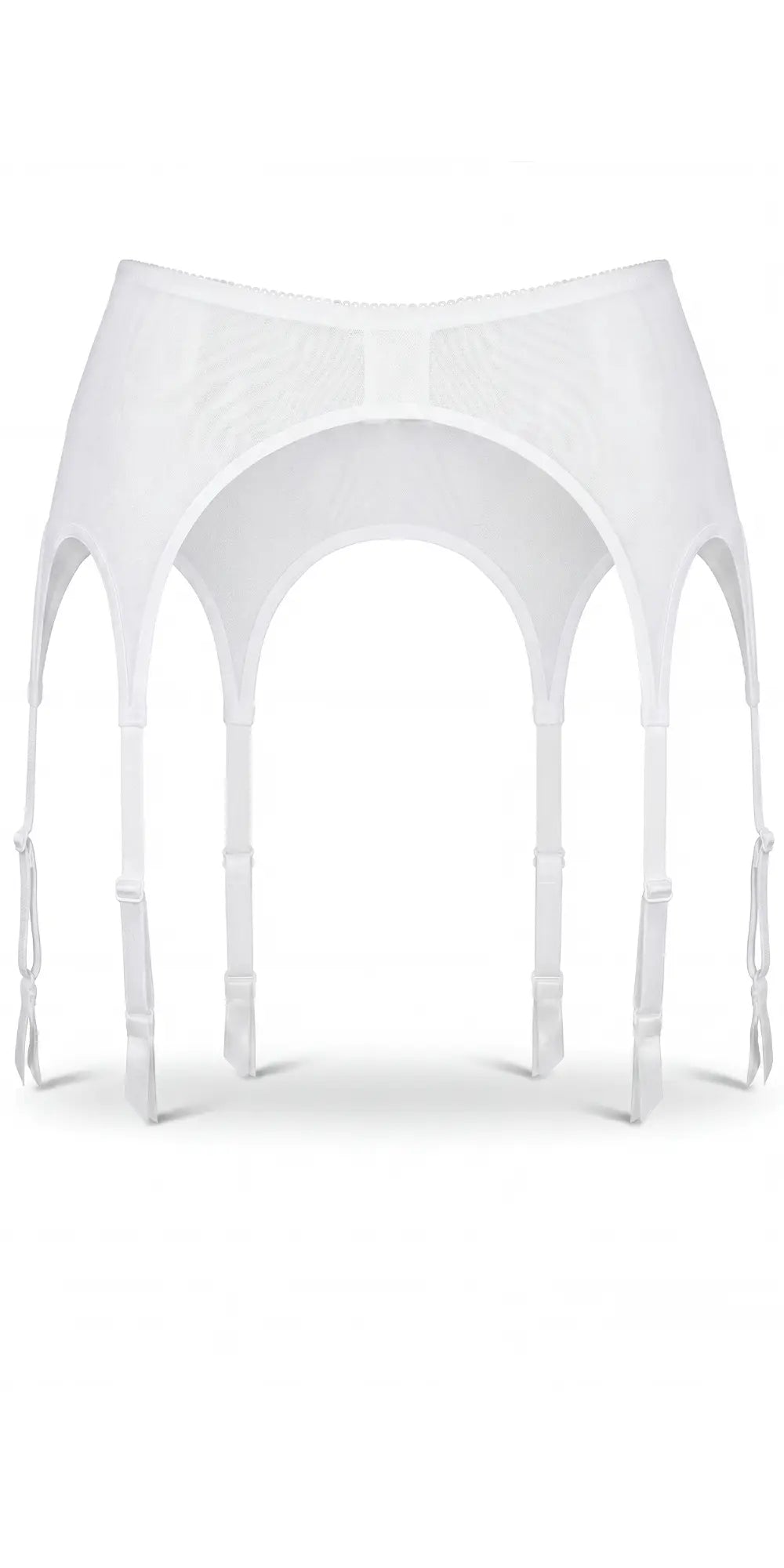 Glamory Plus Size Garter Belt Strumpfgürtel - white Rückansicht