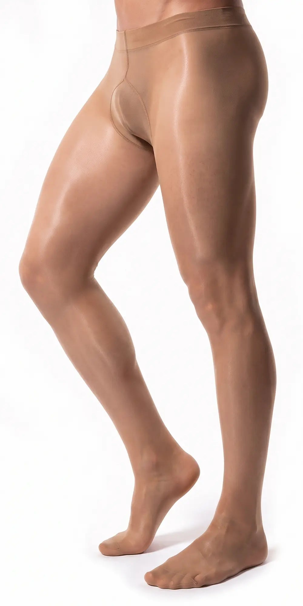 Glamory Classic 20 Übergrößen Herrenstrumpfhose - teint Seitenansicht