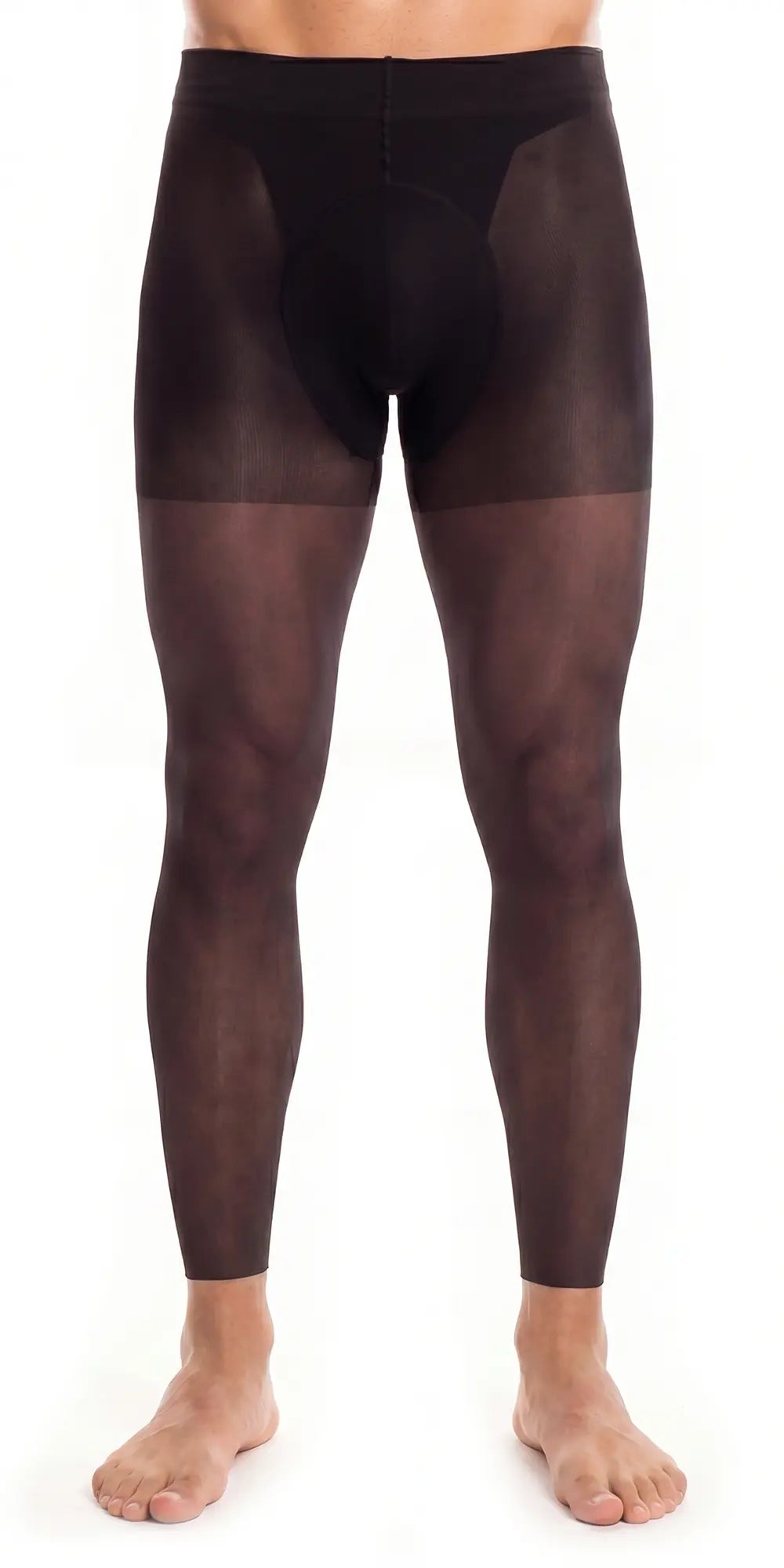Glamory Thermoman 100 Herrenleggings Plus Size - black Frontansicht