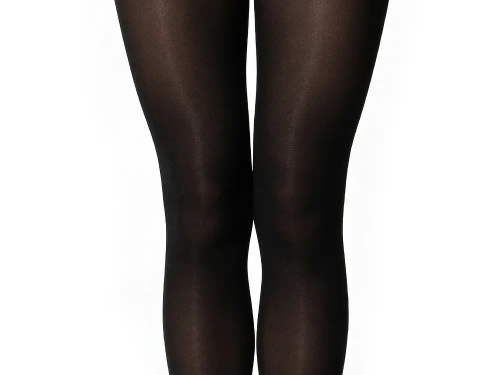 Glamory Vital 70 blickdichte Stützstrumpfhose in Schwarz, große Größen, Frontansicht