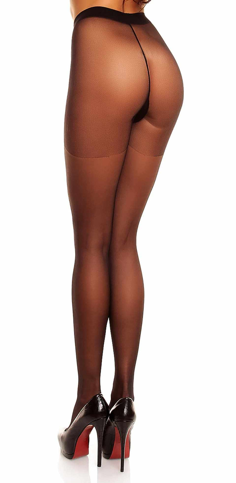 Glamory Satin 20 Feinstrumpfhose black back