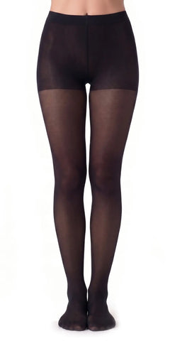 Glamory Vital 40 Übergrößen Stützstrumpfhose - black Frontansicht
