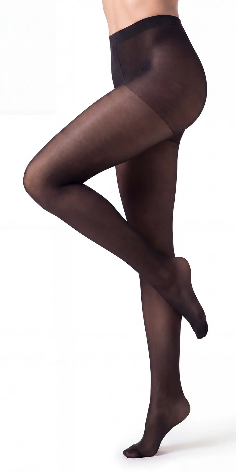 Glamory Vital 40 Übergrößen Stützstrumpfhose - black Seitenansicht