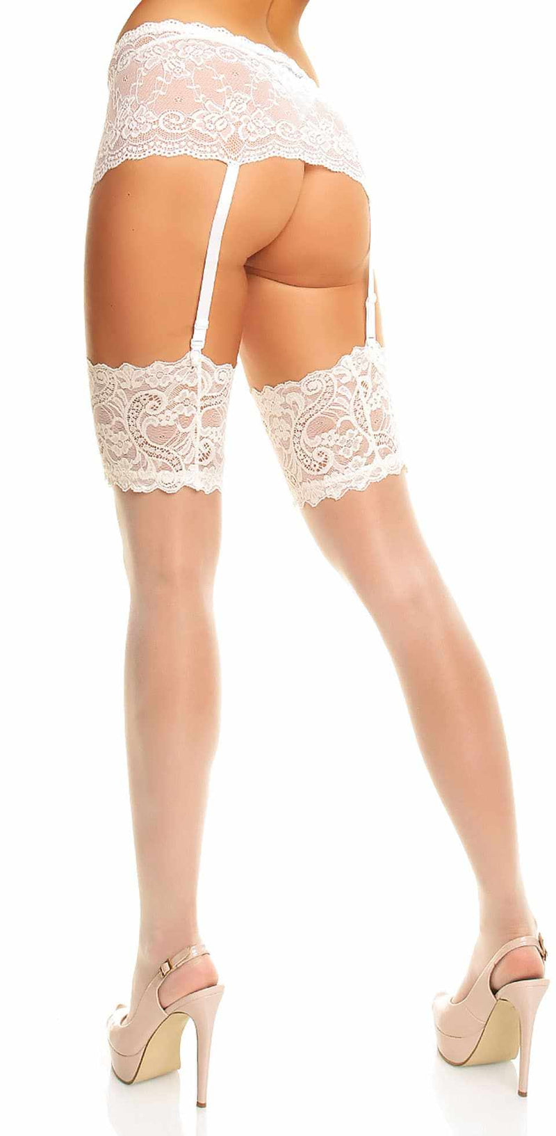 Glamory Dream 20 Strapsstrümpfe - Champagner back