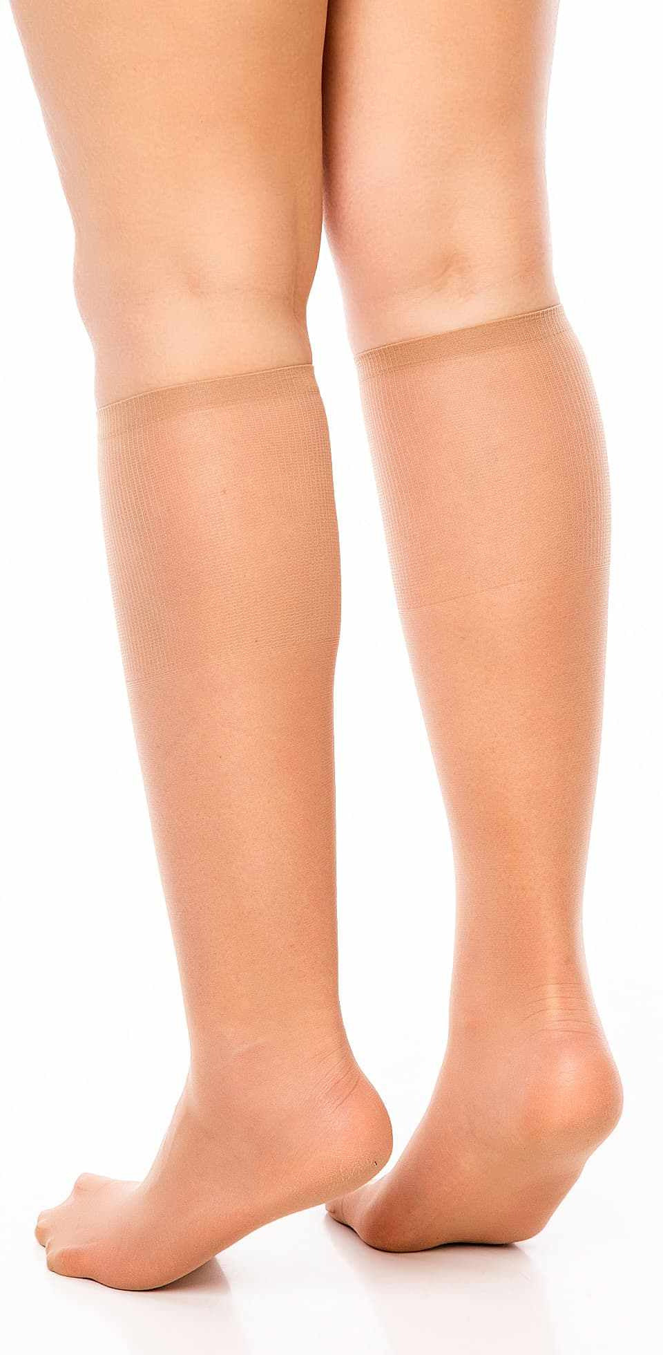 Glamory Fit 20 Extraweite Kniestrümpfe - Make up Make up back