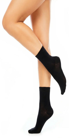 Glamory Soft Micro 40 Übergrößen Microfaser-Söckchen - black Seitenansicht