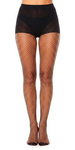 Glamory Mesh Netzstrumpfhose Übergrößen Netzstrumpfhose - black Frontansicht