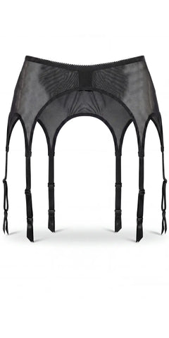 Glamory Plus Size Garter Belt Strumpfgürtel - black Rückansicht