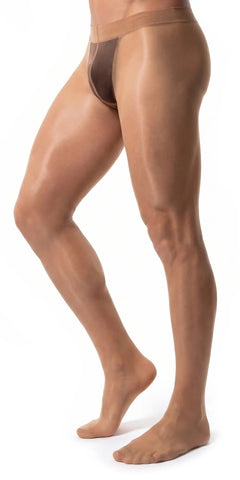 Glamory Classic 20 Übergrößen Herrenstrumpfhose - teint Seitenansicht