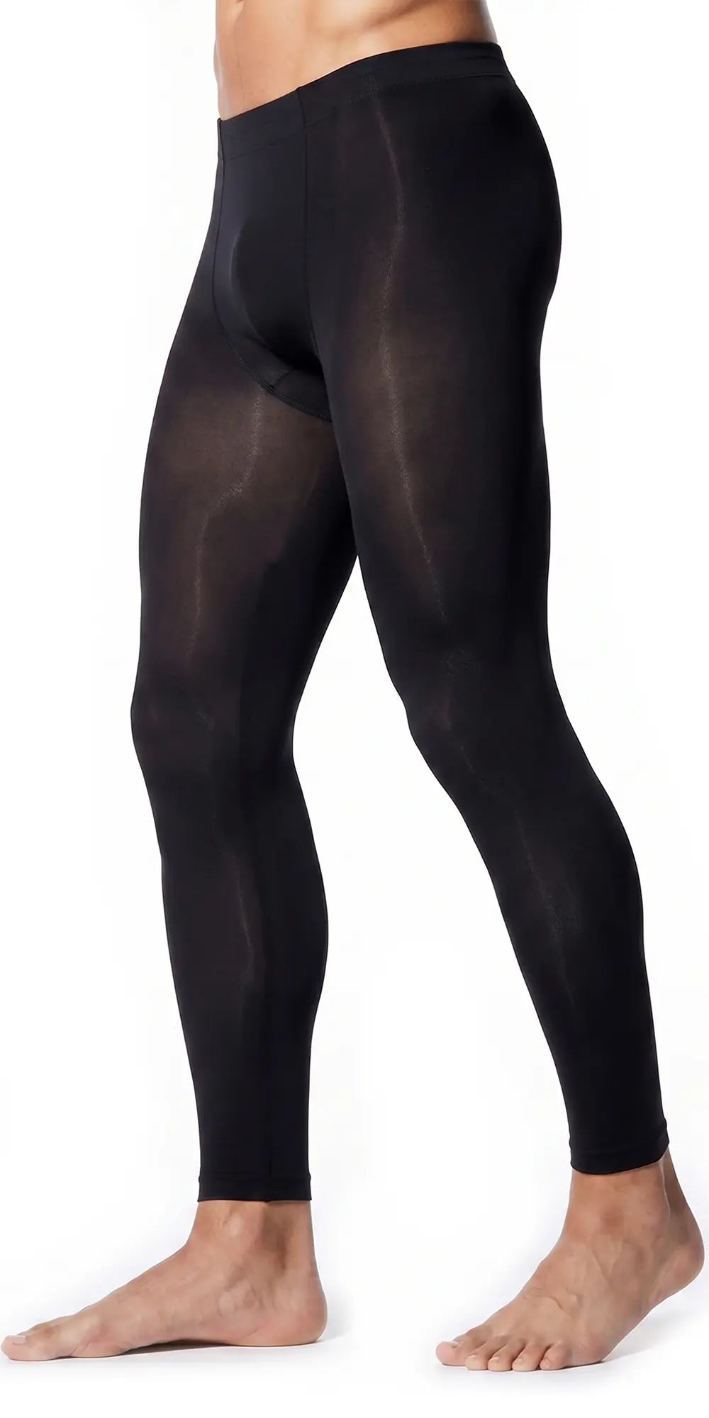 Glamory Thermoman 100 Herrenleggings Plus Size - black Seitenansicht