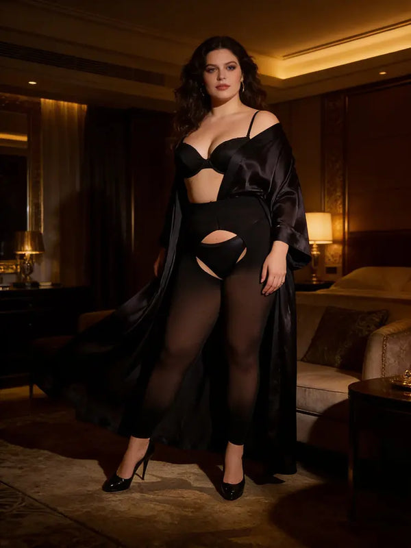 Ouvert 60 Leggings Plus Size Microfaser Editorial 2