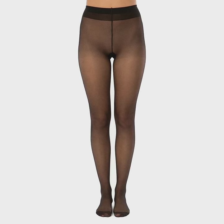 Glamory Satin 20 Feinstrumpfhose - Black, 360-Grad-Rundumansicht