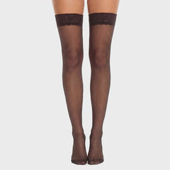 Glamory Allure 20 halterlose Strümpfe - Black, 360-Grad-Rundumansicht