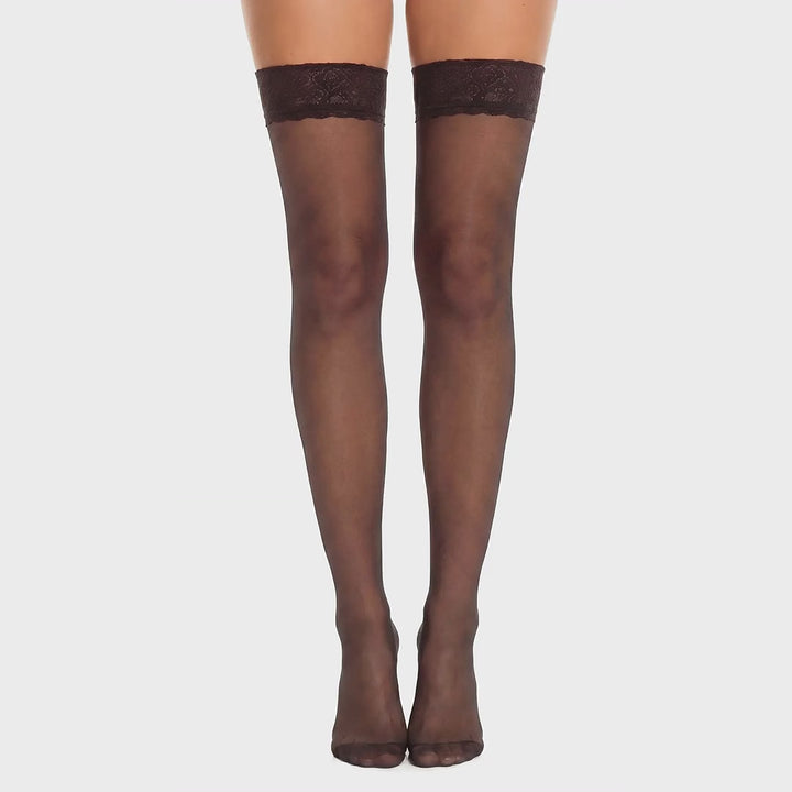 Glamory Allure 20 halterlose Strümpfe - Black, 360-Grad-Rundumansicht