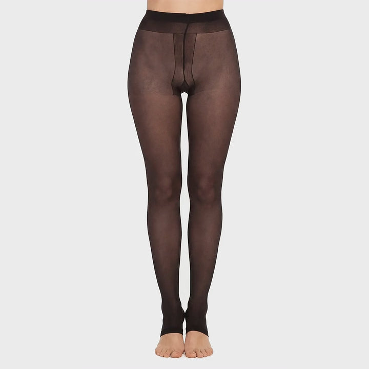 Glamory Toeless 20 Zehenfreie Feinstrumpfhose - Black, 360-Grad-Rundumansicht