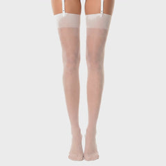 Glamory Perfect 20 Strapsstrümpfe - White, 360-Grad-Rundumansicht