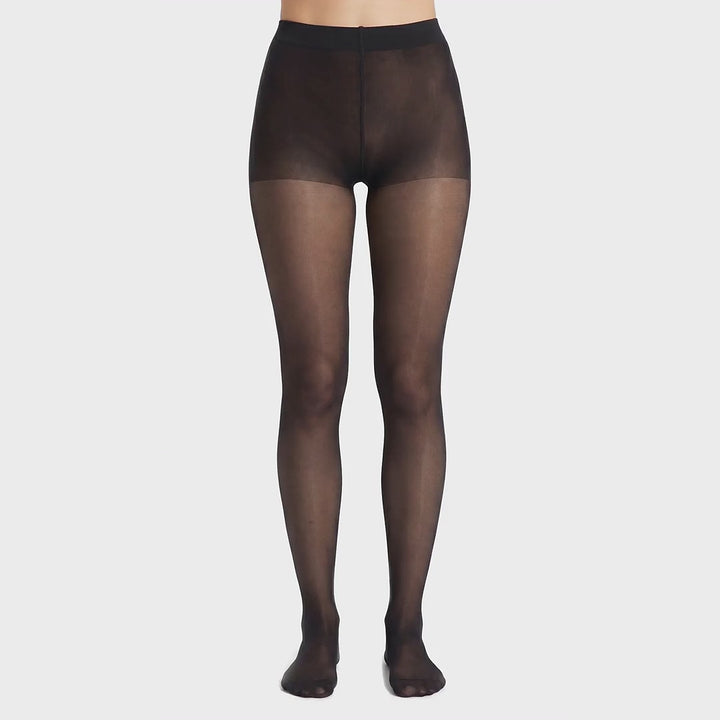 Glamory Satin 40 Feinstrumpfhose - Black, 360-Grad-Rundumansicht