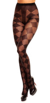Glamory Diamond 20 Rautenmuster Feinstrumpfhose - Schwarz